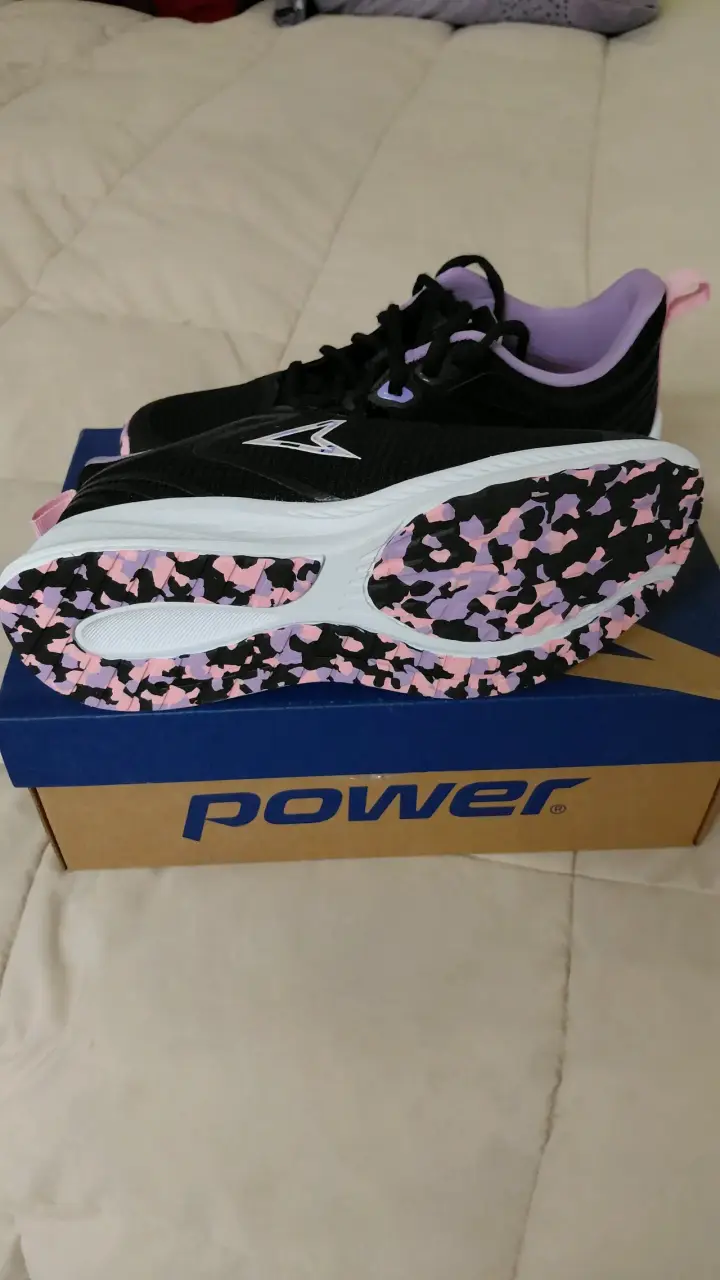 Zapatillas Power negras y rosas - 2