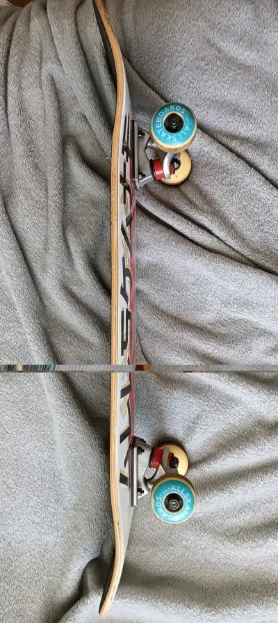 Skateboard diseño dragón dorado - miniatura 3