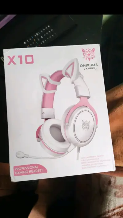 Auriculares gaming Onikuma X10 rosados - miniatura 1