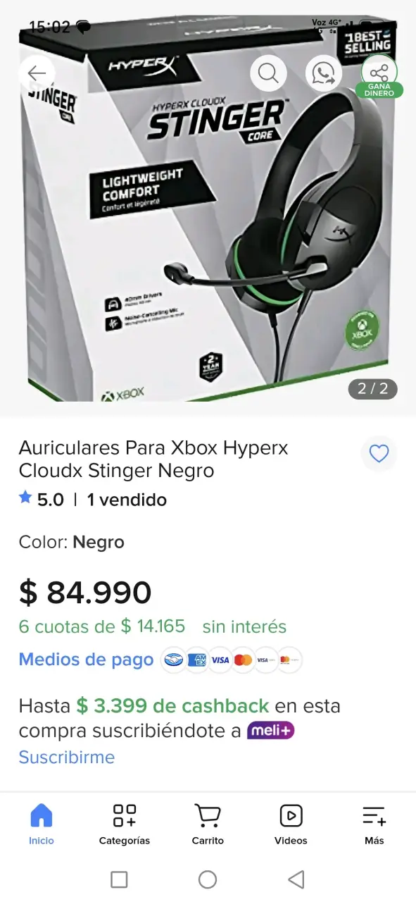 Auriculares HyperX Stinger Core - 2