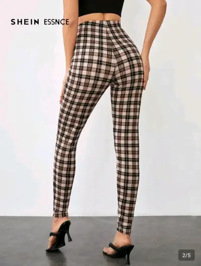 Leggings Shein a cuadros - miniatura 1