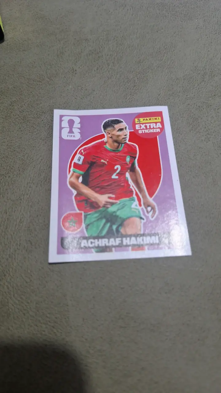 Lámina Panini Achraf Hakimi Extra sticker - 2