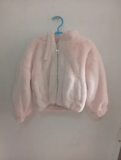 Chaqueta de peluche rosada - miniatura 1