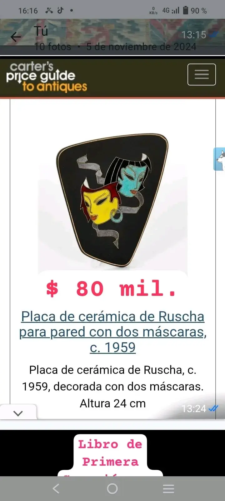 Placa decorativa de Ruscha (1959) - 2