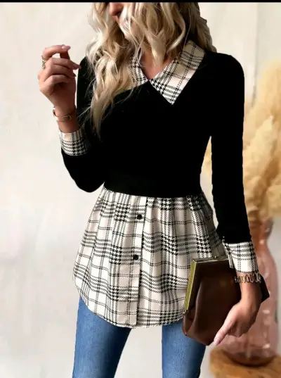 Blusa femenina estampada - miniatura 2