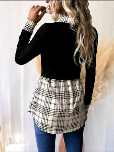 Blusa femenina estampada - miniatura 3