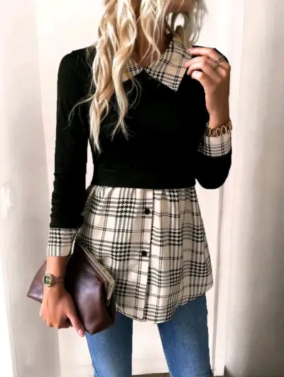 Blusa femenina estampada - miniatura 4