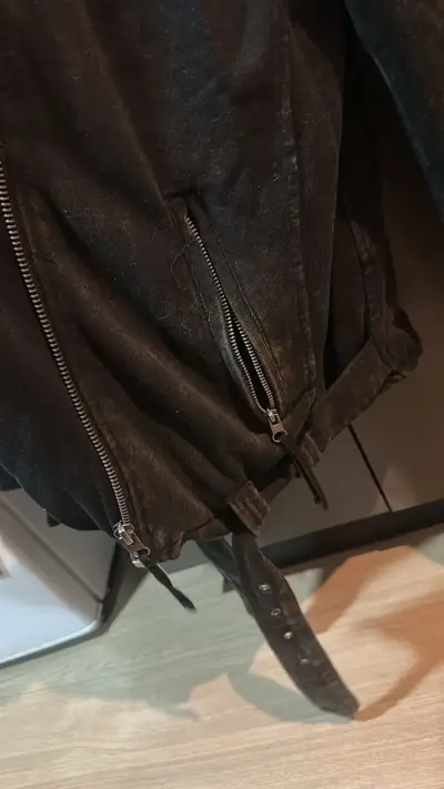 Chaqueta biker negra Barbados - miniatura 4