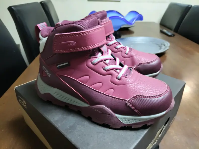 Botas infantiles rosadas impermeables - 1