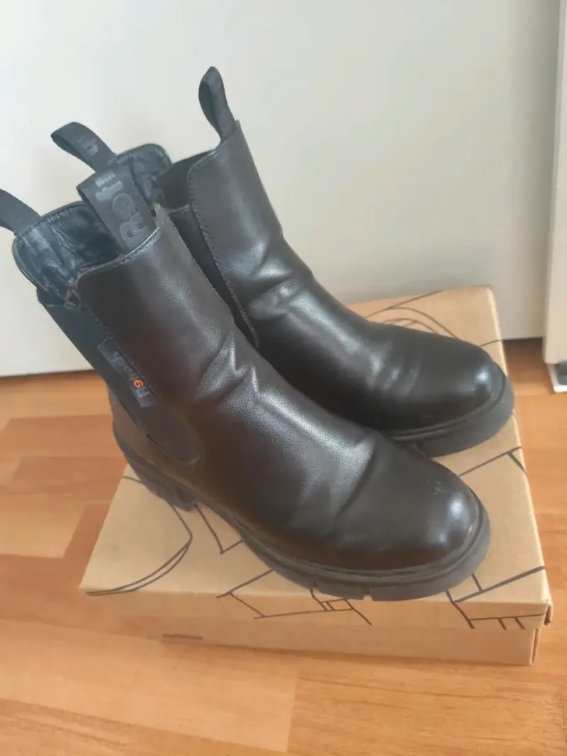 Botines de cuero negros - 2