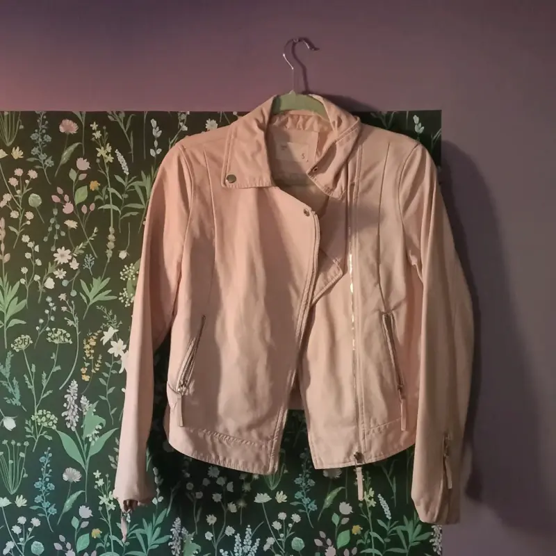 Chaqueta biker rosa palo mujer marca JSSIMO - 1
