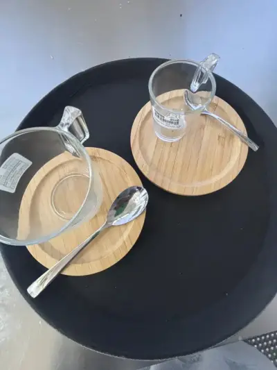 Taza de vidrio transparente - miniatura 4