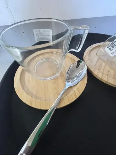 Taza de vidrio transparente - miniatura 5