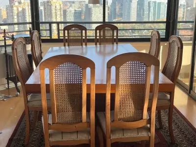 Comedor de madera maciza con 8 sillas - miniatura 2