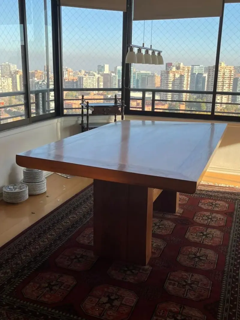 Comedor de madera maciza con 8 sillas - 3