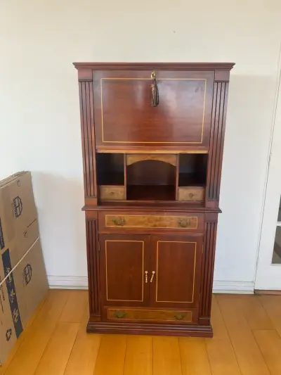 Secreter de madera vintage - miniatura 1
