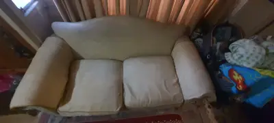 Juego de Sofá beige dos cuerpos y 2 de un cuerpo - miniatura 2
