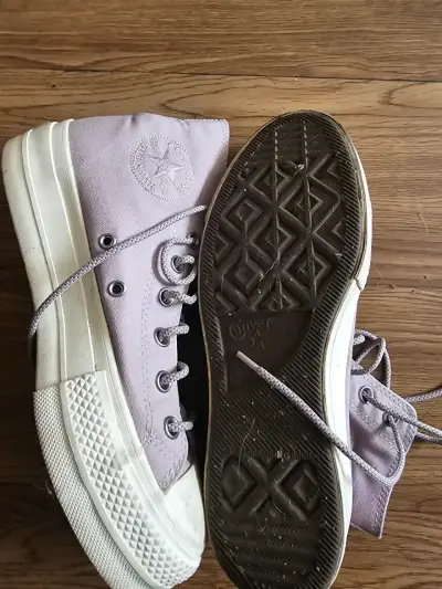 Zapatillas altas color lila - miniatura 2