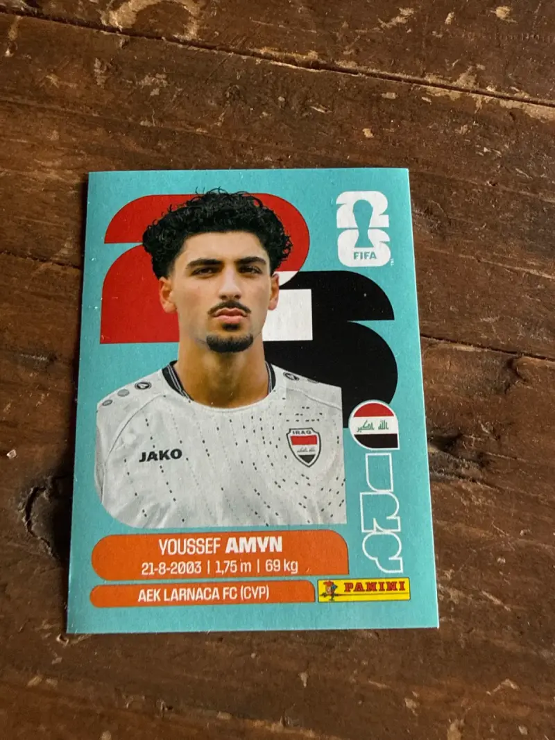 Irq 14 Lámina Panini FIFA 26 Youssef Amyn