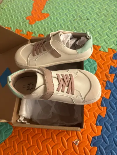 Zapatillas infantiles ergonómicas beige y menta - miniatura 1