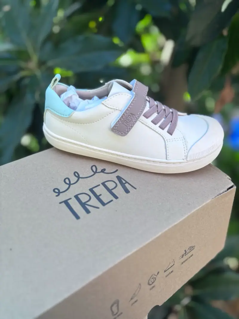 Zapatillas infantiles ergonómicas beige y menta - 4
