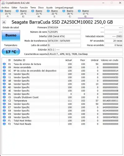 Disco SSD Seagate BarraCuda 250GB  SSD - miniatura 2