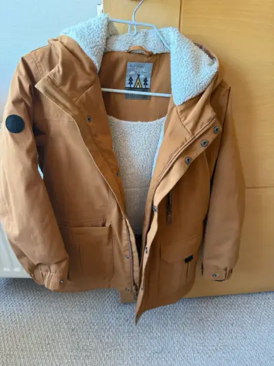 Parka marrón con forro polar - miniatura 1