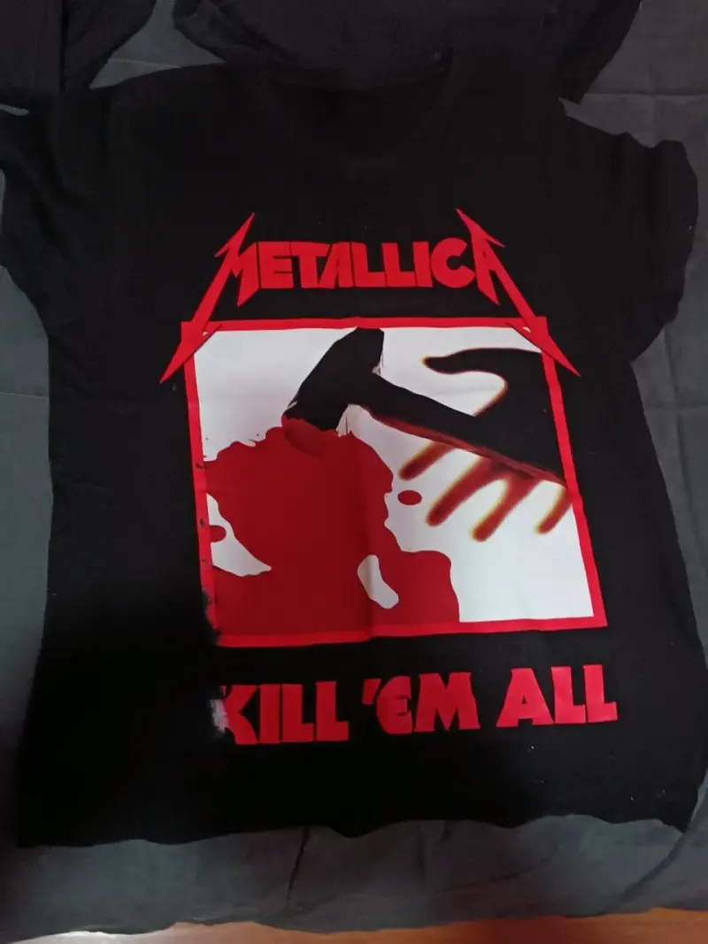 Polera negra Metallica Kill 'Em All