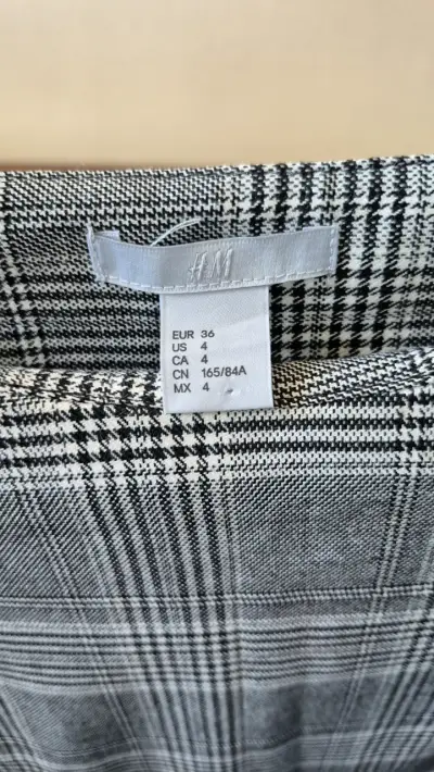 Vestido cuadriculado gris - miniatura 3