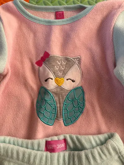 Pijama polar bebé búho 36M - miniatura 2