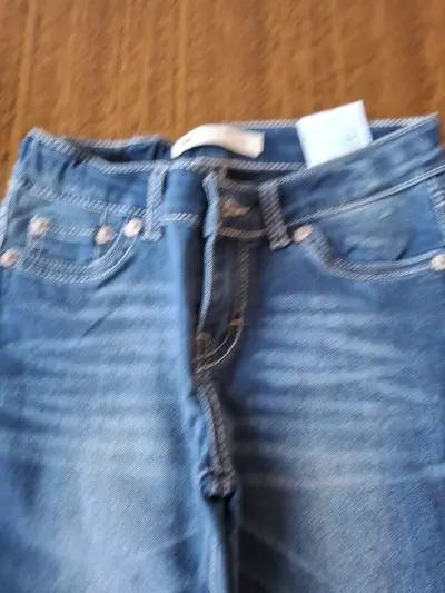 Jeans azul para niña - miniatura 2