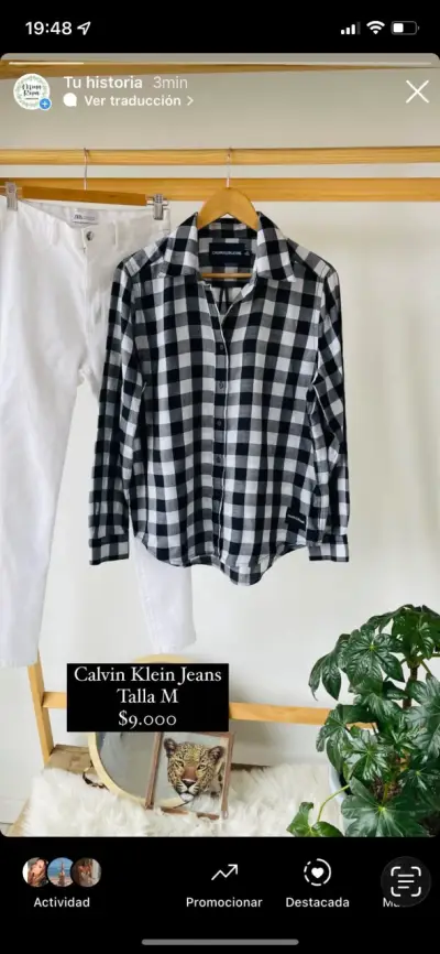 Camisa a cuadros Calvin Klein - miniatura 1