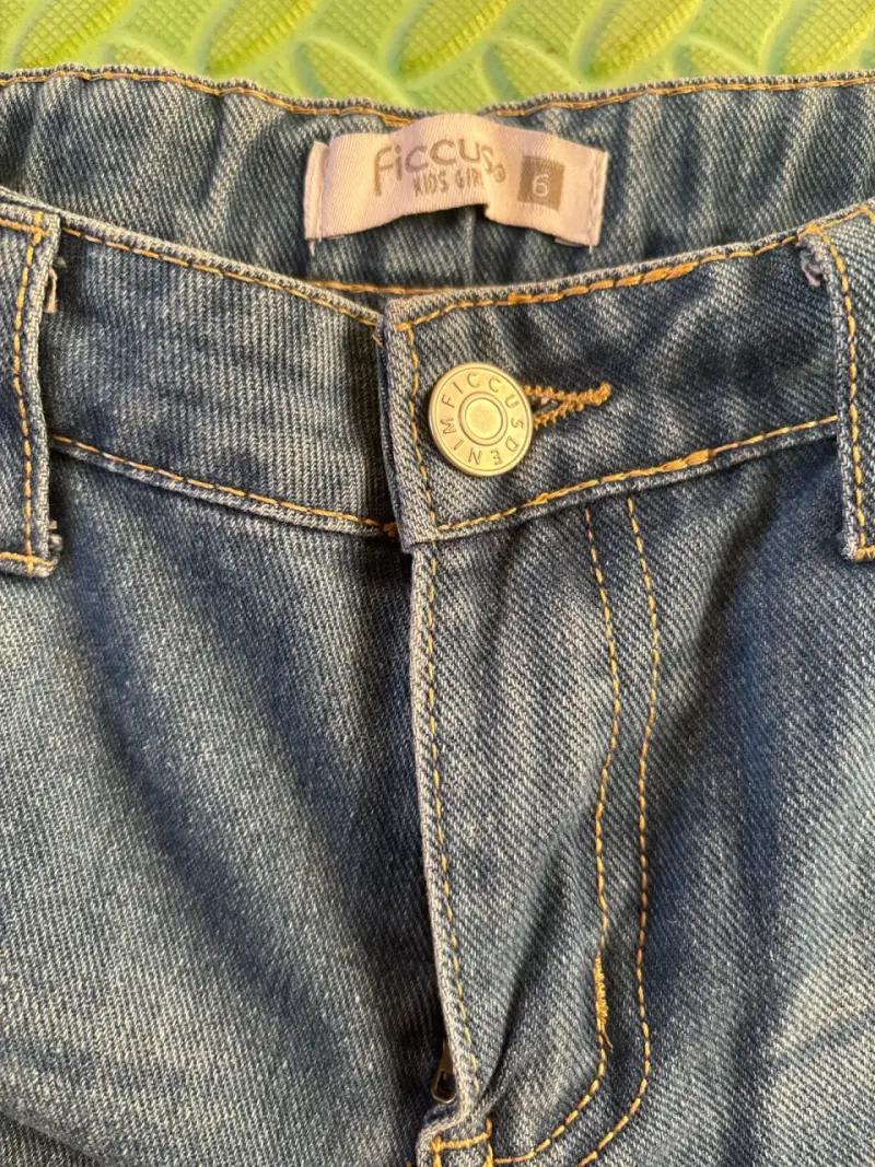 Jeans detalles flores para niñas - 3