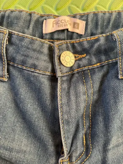 Jeans detalles flores para niñas - miniatura 3