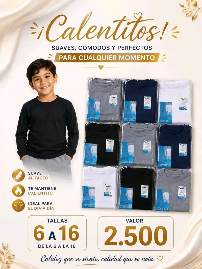 Poleras para niño varias tallas - 1