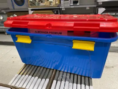 Caja organizadora grande roja y azul - miniatura 2