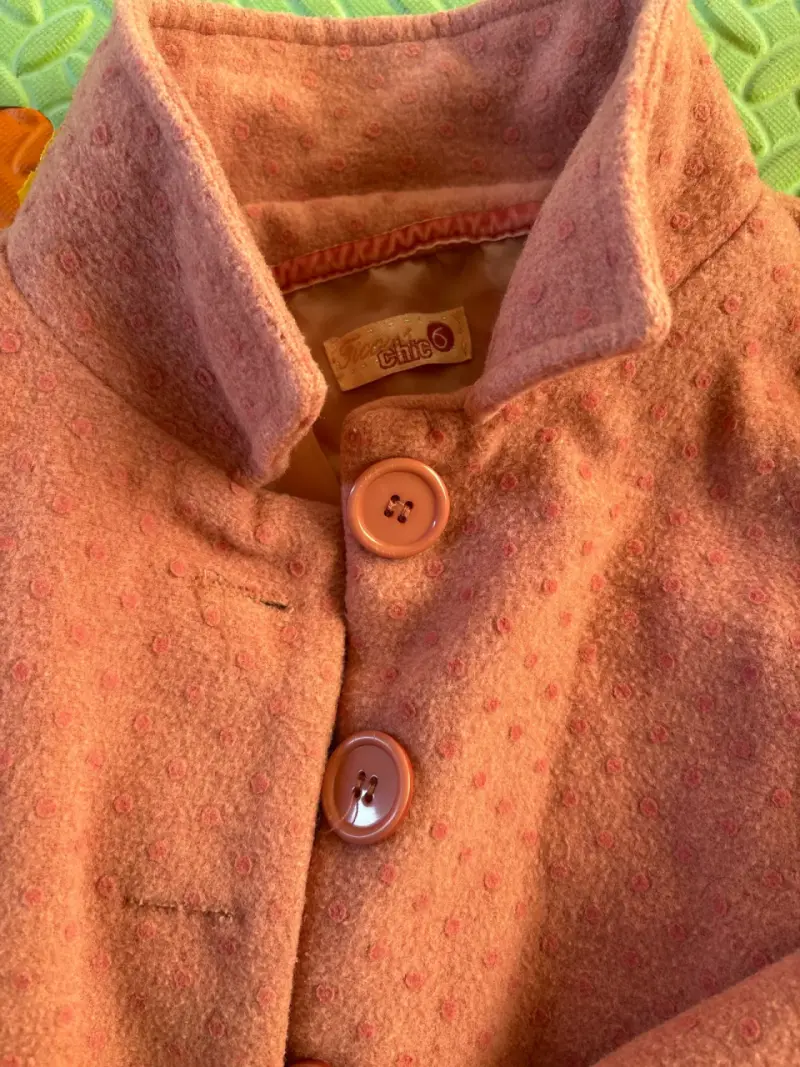 Abrigo rosado estilo clásico niña - 3