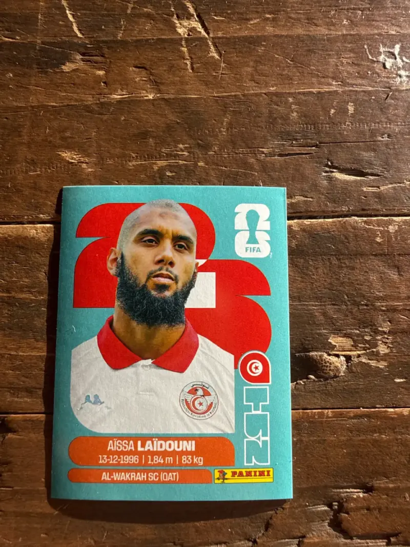 Tun 10 Lámina de Panini Túnez 2026
