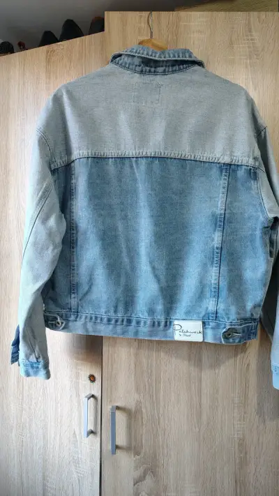 Chaqueta jeans mezclilla azul claro - miniatura 2