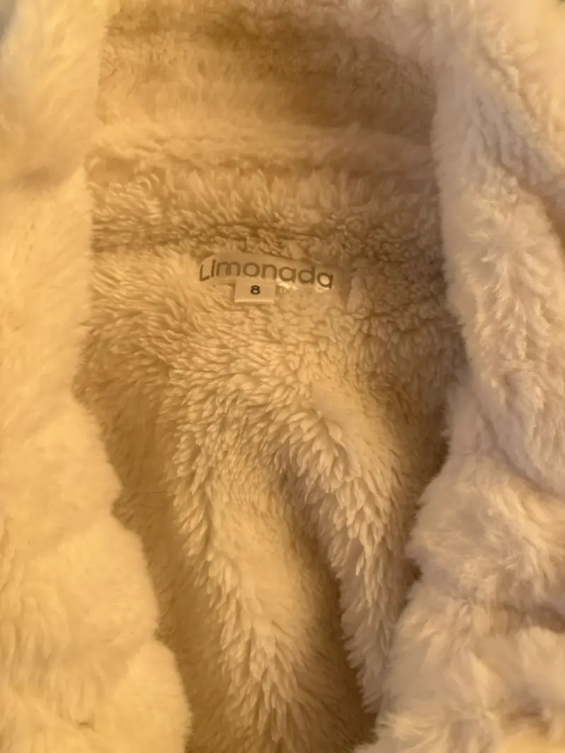 Abrigo blanco para niña - 3
