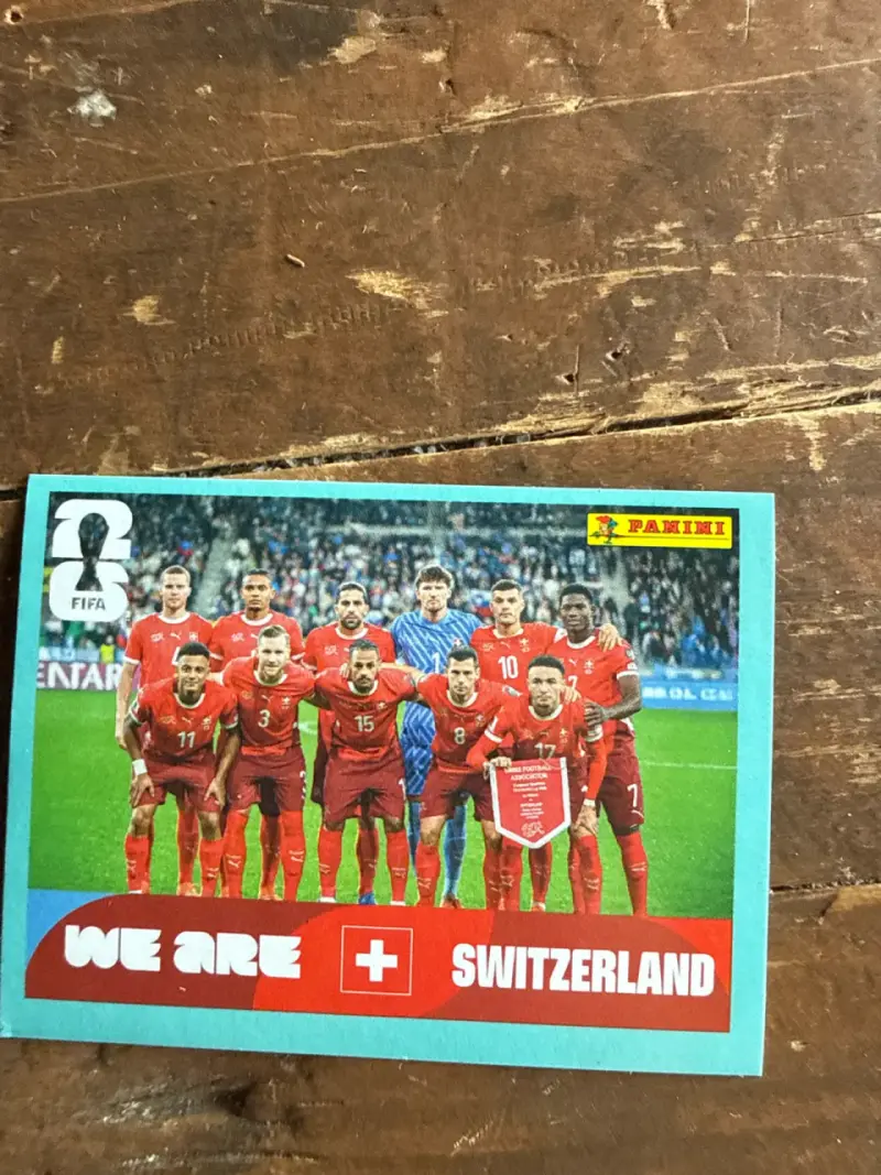 Sui 13 Lámina Panini Suiza Mundial 2026