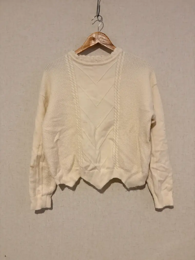 Sweater mujer color crema - 1