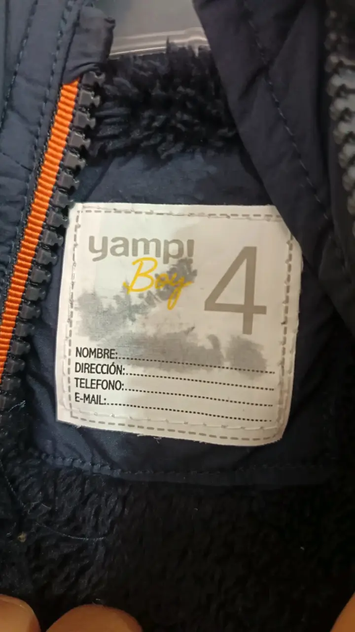 Chaqueta inflada azul para niño - 2