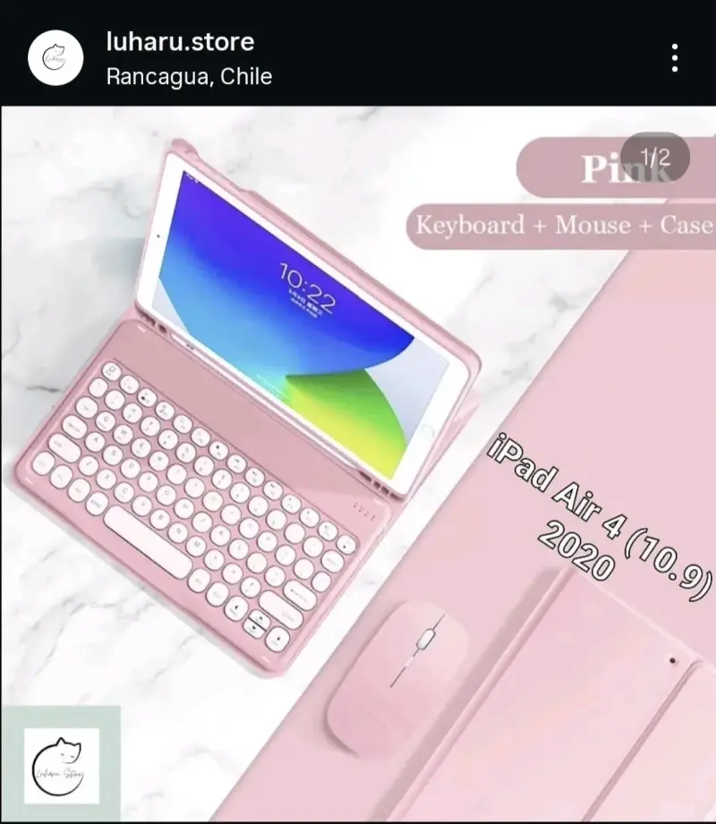 Teclado, mouse y funda para iPad Air 4 - 1