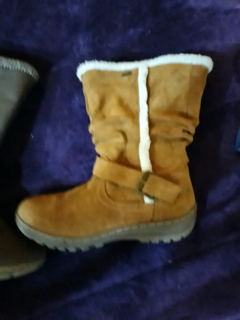 Botas de gamuza color camel - 1