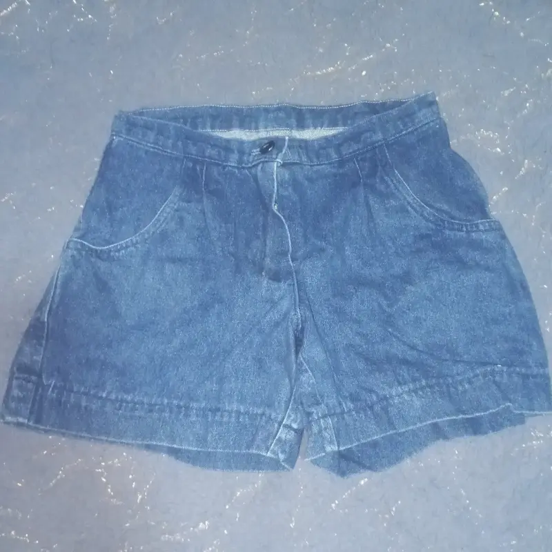 Shorts de mezclilla azul de niña - 1