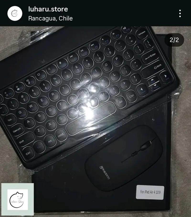 Teclado, mouse y funda para iPad Air 4 - 3