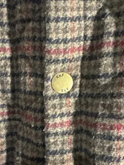 Chaqueta de lana a cuadros - miniatura 2