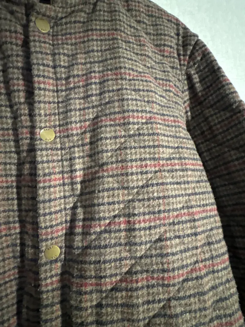 Chaqueta de lana a cuadros - 3