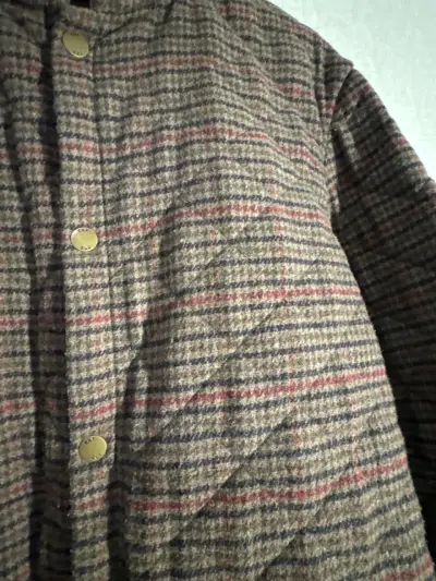 Chaqueta de lana a cuadros - miniatura 3